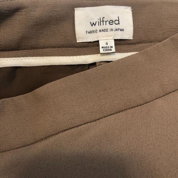 Aritzia Wilfred Wide Leg Taupe Pants - Picture 6 of 6